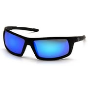 Black Frame/Ice Blue Mirror Anti-Fog Lens