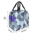 thumbnail image 5 of Reusable Lunch Bag, Insulated Lunch Bag for Women Men - Seamless Pebbles Tote Lunch Bag, Picnic School Work Office, 5 of 9