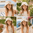 thumbnail image 4 of QSAWXQZ Toddler Bucket Hat Ruched Breathable Cotton Gauze Sun Hat for Summer Free Size, 4 of 7
