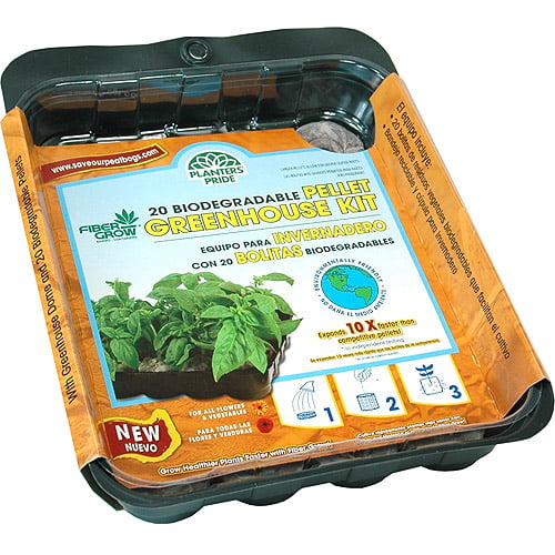 Planters Pride RZG0050 50-Count Fiber Grow Pellets Greenhouse Kit 