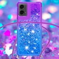 thumbnail image 4 of Funda para Motorola MOTO G 5G 2024 Brillantina Líquida Divertida Reluciente y con Cristales en Movimiento Cuerpo Cruzado con Cordón Ajustable, 4 of 5