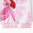 thumbnail image 5 of Disney Princess Girls Bomber Jackets Moana Ariel Tie Dye Graphic Lightweight Sweatshirts Sizes 2-6, 5 of 7