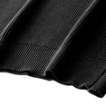 thumbnail image 4 of Men's Sweater Long Sleeve Quarter Button Stand Collar Solid Chunky Knit Pullover Tops Black L, 4 of 8