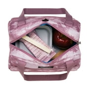 PackIt Freezable Hampton Lunch Bag, Mulberry Tie Dye, with Shoulder Straps and Zipper Closure