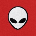 thumbnail image 2 of Dalix Lil Alien Heavy Cotton Short Sleeve Summer Tee Mens in Red 3XL XXX-Large, 2 of 5