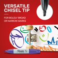 thumbnail image 5 of Sharpie Permanent Markers, Chisel Tip, Classic Colors, 8 Count, 5 of 6