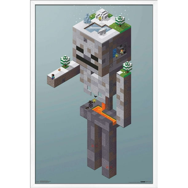 Minecraft Skeleton Tundra Poster Walmart Com Walmart Com