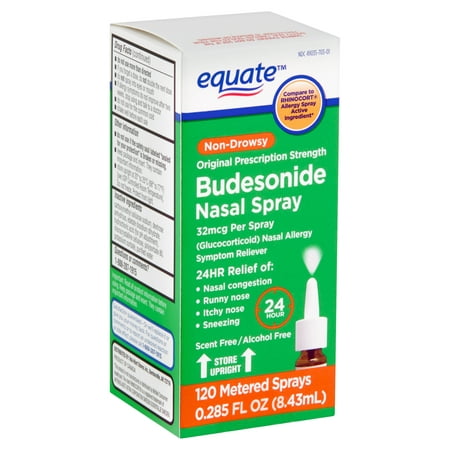 Equate Non-Drowsy Budesonide Nasal Spray, 32mcg, 0.285 fl (The Best Nasal Spray For Congestion)