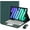Dark green, variant on Touch Keyboard Case for iPad Mini 7 (A17 Pro) 2024 and iPad Mini 6 8.3 Inch, with Mouse - Magnetically Detachable Touch Bluetooth Keyboard