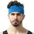 thumbnail image 3 of Tough Men's Headband - Sweat Band Workout Head Bands - Athletic Performance Stretch Moisture Wicking Hairband, 3 of 8