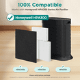 thumbnail image 2 of Fil-fresh HPA300 Replacement Filter Kit for Honeywell HPA300 Air Purifiers, Includes 3 Genuine HEPA Filters and 4 Pre-Filters, Complete 7-Piece Set, 2 of 14