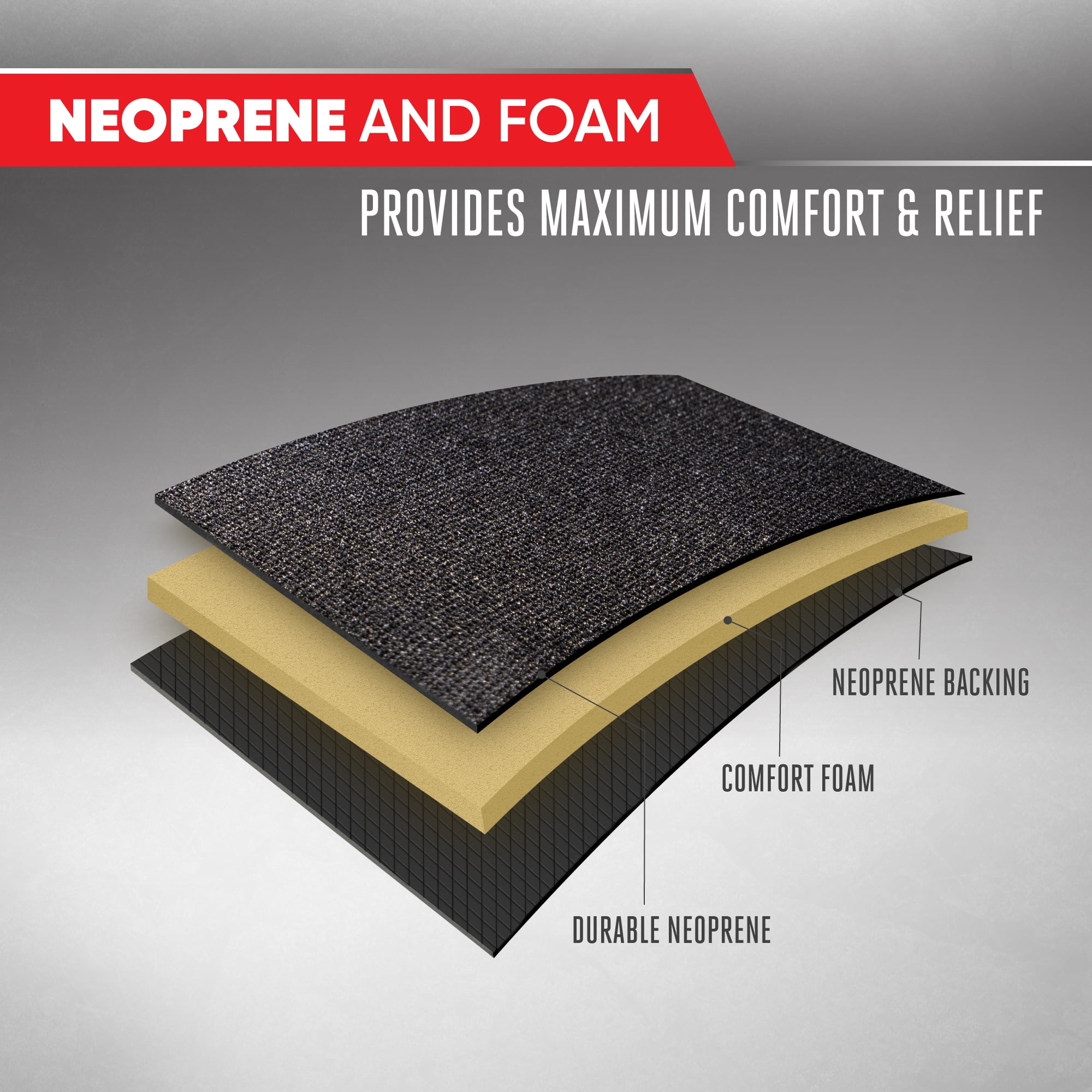 Neoprene Advantage Rear Bench Seat Cover - Waterproof and Universal Fit for Trucks, SUVs, and Vans, Black