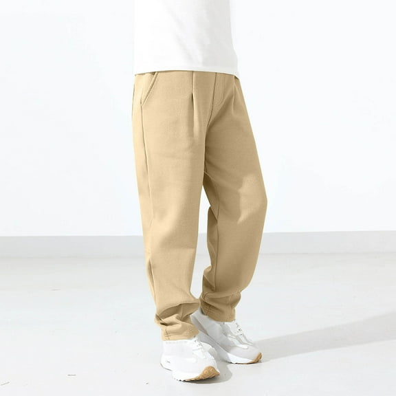 Sentuca Toddler Sweatpants for Boys Baggy Open Bottom Sweat Pants Elastic Waist Trousers Streetwear with Pockets