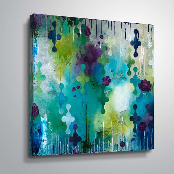 Artwall Seafoam Storm one, Gallery Wrapped Canvas by Heather noel Robinson