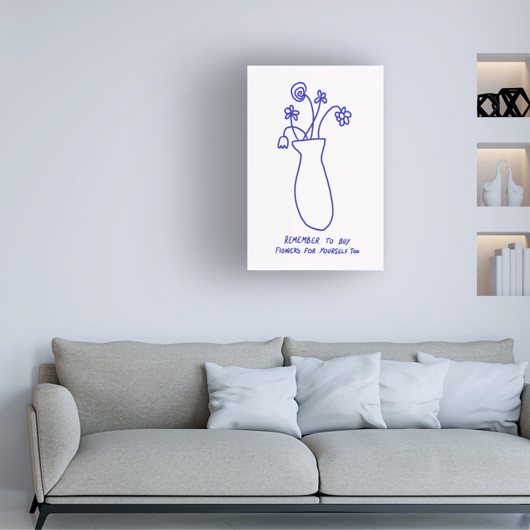 Trademark Fine Art Athene Fritsch  Buy Flowers for Yourself Canvas Wall Art