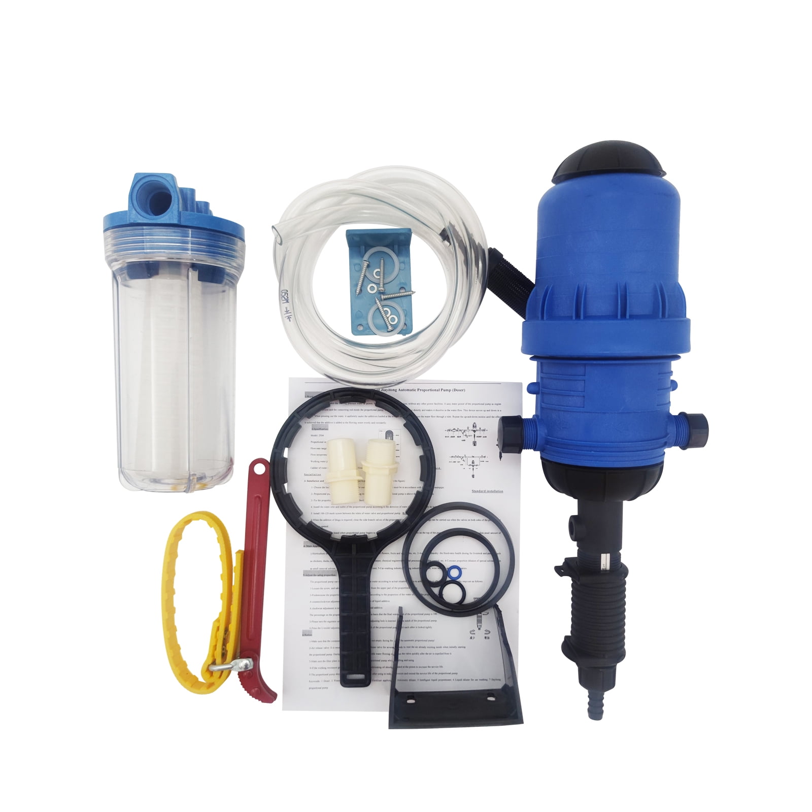 INTBUYING Chemilizer Fertilizer Injector Proportioner Water Powered Chemical Liquid Doser Dispenser Drip Irrigation Injector Dosing Pump