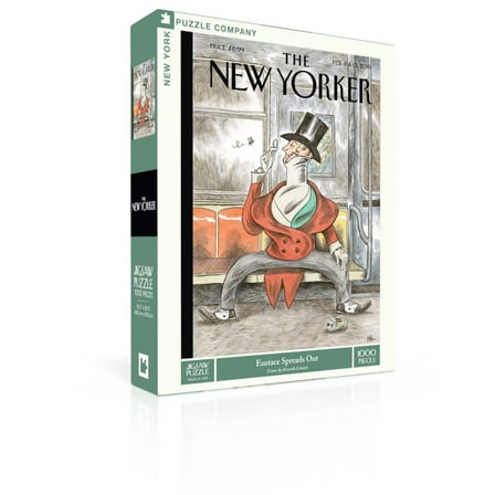 New York Puzzle Company Eustace Spreads Out 1000 Piece Jigsaw Puzzle