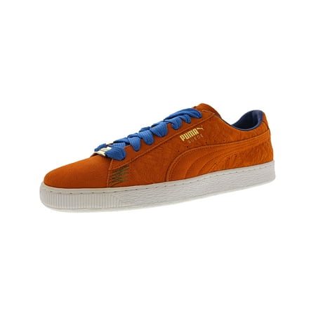 Puma Men's Suede Classic Nyc Vibrant Orange Ankle-High Fashion Sneaker -