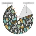 thumbnail image 2 of Pofeuu Moose Squirrel owls tree Print Christmas Tree Skirt, Merry Christmas Skirt Xmas Tree Ornaments for Xmas Holiday Party Decorations-30", 2 of 7
