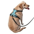 thumbnail image 2 of Haiem Winter Warmth Blue Knitted Pattern No-Pull Dog Harness Reflective Front Clip Vest with Handle,Step-in Air Dog Harness,Adjustable 2 Metal Rings 4 Buckles-Small, 2 of 6