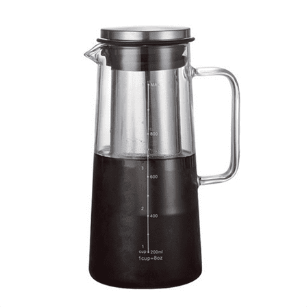New Arrivals Cold Brew Coffee Maker Glass & Stainless Steel Iced Pitcher