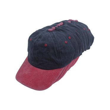 Top Headwear Pigment Dyed Dozen Adjustable Baseball Cap - Navy/Red