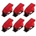 thumbnail image 1 of 6Pcs Toggle Switch Covers Dustproof Safety Waterproof Safety Switch Covers (Red), 1 of 9