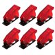 thumbnail image 1 of 6pcs interruptor de palanca cubiertas a prueba de polvo seguridad impermeable para el interruptor de seguridad (rojo), 1 of 6