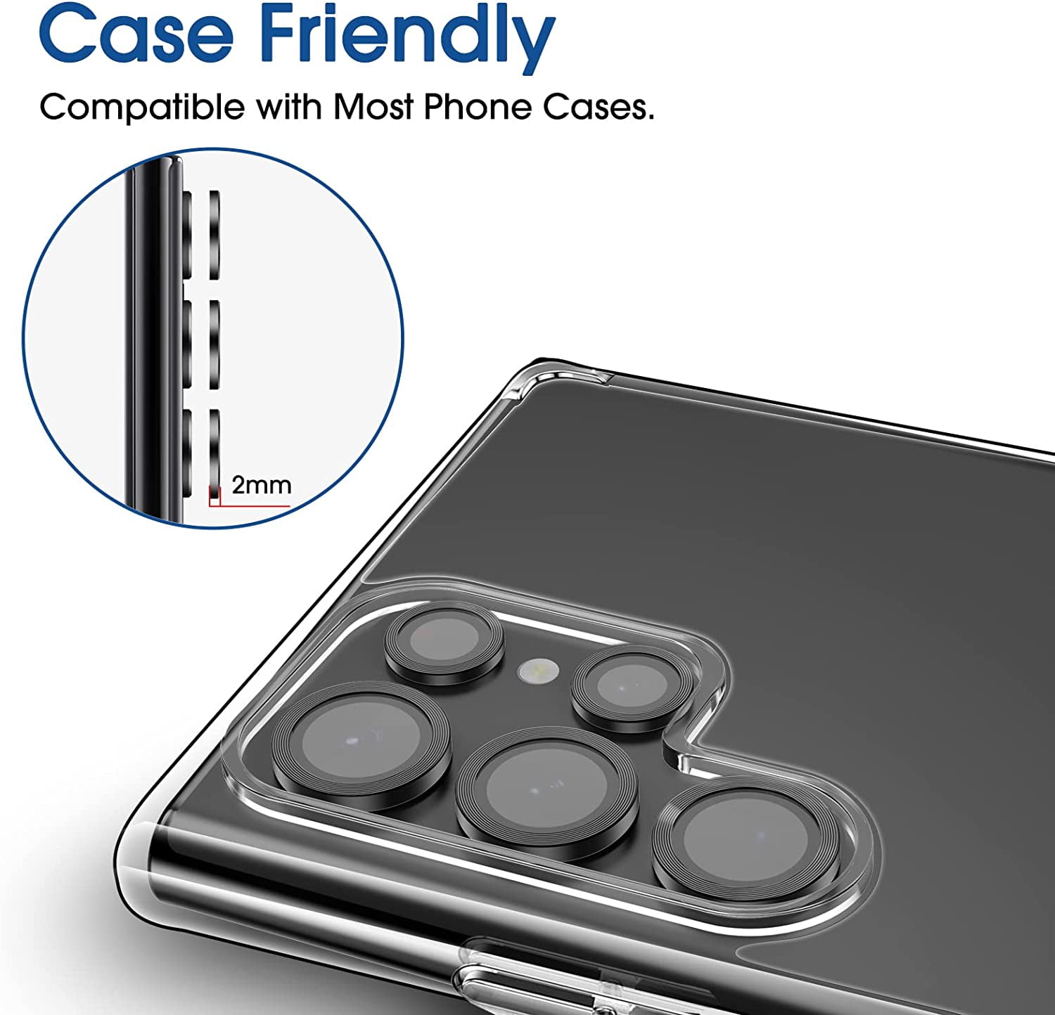 TechMatte amFilm Galaxy S22 Ultra Camera Lens Protector