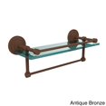 thumbnail image 4 of 16-in Gallery Glass Shelf with Towel Bar in Antique Pewter, 4 of 5