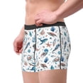 thumbnail image 4 of Daiia Undersea Animals Men's Underwear Boxer Briefs, Cotton Stretch Moisture-Wicking Underwear-X-Large, 4 of 9