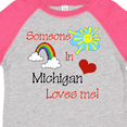 thumbnail image 4 of Inktastic Someone in Michigan Loves Me Boys or Girls Toddler T-Shirt, 4 of 5