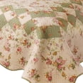 thumbnail image 3 of Juego de ropa de cama Benzara Denali King, edredón floral de 3 piezas, 3 of 6