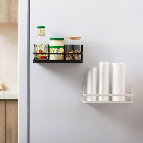 Refrigerator Magnetic Spice Rack, Magnetic Organizer Shelf for Kitchen, Tissue, Cup Lid, or Tableware Storage Holder