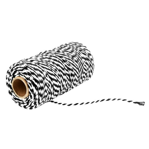 Winty Acrylic Yarn,Crochet & Knitting Yarn for Beginners with Easy-To-See Stitches,Two Colors Cotton Bakers Twine Rope Rustic Country Crafts Handmade Accessories