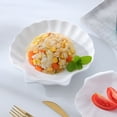 6pcs White Porcelain Shell Dish Multipurpose Ceramic Appetizer Plates ...