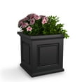 thumbnail image 3 of Mayne Nantucket 20" x 20" x 20" Square Black Self Watering Plastic Planter, 3 of 17