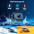 thumbnail image 4 of Podofo Kit de Cámara de Visión Trasera con Cable HD 1080P Monitor de 7 Pulgadas con 2 Cámaras de Visión Trasera Inalámbricas para Remolque RV Camión Auto Autobús IP68 a Prueba de Agua Visión Noctu..., 4 of 8