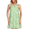thumbnail image 1 of Fotbe Easter with eggs and flowers Vestido de Verano sin Mangas para Mujer – Vestido Midi Línea A, Estilo Camiseta Floral, Vestido Playero Casual y Fluido, 1 of 7