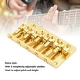 thumbnail image 3 of Bass Bridge Adjustable Saddles High Stability Zinc Alloy Material 5 String Electric Bass Replacement Bridge, 3 of 7