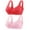 Red, variant on Itsame 2 Pack Everyday Casual Bra Set Womens Full Support Bra Tie Back Wireless Comfort Bralette Red Size M