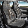 thumbnail image 3 of POLERO Skeleton Ribcage Automotive Seat Covers, Polyester Water Resistant Vehicle Cushion Protectors Set of 2, Universal Fit for Cars SUV, 3 of 12
