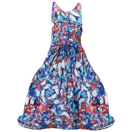 

Kids Girls Dress Chiffon Floral Wide Leg Jumpsuit Bohemian Toddler Cute Cartoon Soft Spring Summer Casual Gifts To Child