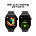 thumbnail image 5 of Apple Watch Series 11 [GPS 42mm] Smartwatch with Jet Black Aluminum Case with Black Sport Band - S/M, 5 of 10