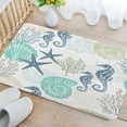 thumbnail image 3 of Starfish Bathroom Rugs, Ocean Beach Bathroom Rugs Seaside Costal Scenery Landscape Bathroom Rugs Set Nautical Sea Scenic Sand Blue Sky Summer Bathroom Rug Mat 19X31inch, Soft and Absorbent Bath Rugs, 3 of 3