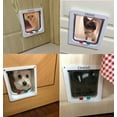 thumbnail image 2 of Grande Porte pour Chat (Format Extérieur 11 Pouces x 9,8 Pouces), Grande Porte pour Chat à Verrouillage 4 Voies pour Portes Intérieures et Extérieures, Porte pour Animal de Compagnie Étanche pour Chats et Toutous avec Circonférence < 24,8 Pouces (Blanc), 2 of 7