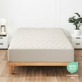 thumbnail image 2 of LammaLoe Twin XL Mattress Pad Waterproof, Quilted Fitted Mattress Protector, Mattress Topper for College Dorm Room, Deep Pocket Cover Fits 8" 21", Beige Cream, 2 of 6