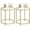 Gold, variant on VASAGLE Round Side Tables, Set of 2, Glass End Tables Coffee Tables for Living Room Bedroom Gold