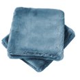 thumbnail image 2 of Home Soft Things Heavy Faux Fur 2 Piece Throw Pillow Cover Set - Smoke Blue - 14" x 26", 2 of 5