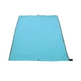 thumbnail image 4 of jinwen Doublure de Sac de Couchage en Polaire Drap de Voyage Couverture de Randonnée Machine Compacte Bleue, 4 of 9
